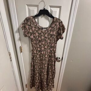 All that Jazz Floral Dress with Pink and Black